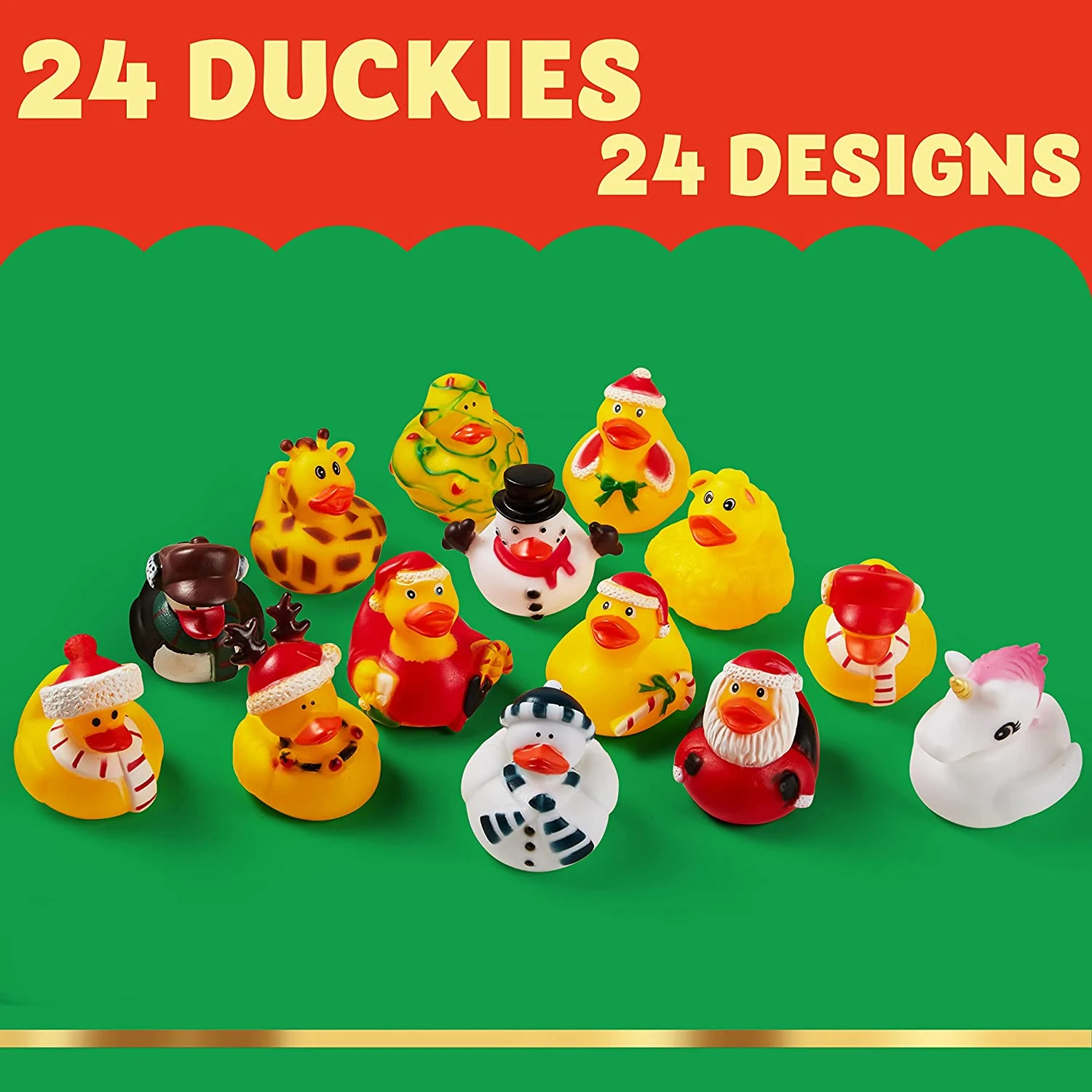 Christmas Rubber Ducks For Christmas Party Favor Gifts 6 Christmas Rubber Ducks For Christmas Party Favor Gifts - Image 4