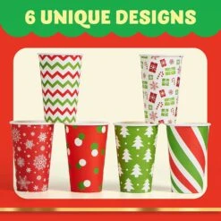 24Pcs Christmas Paper Cup 16 Oz With Holiday Design -Xmas Supplies Shop 81Fqnq5ya2L. AC SL1500