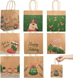 Small Kraft Paper Christmas Themed Bags With 10 Designs, 32 Pcs 17 Small Kraft Paper Christmas Themed Bags With 10 Designs, 32 Pcs -Xmas Supplies Shop 81JZ1u89dIL. AC SL1500