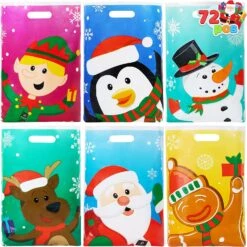72 Piece Christmas Holiday Bags