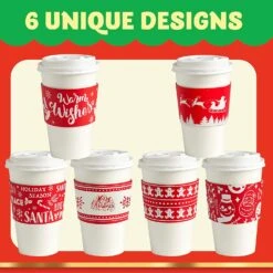 36Pcs Christmas Coffee Tea Cup Sleeves -Xmas Supplies Shop 81O1BJIEnCL. AC SL1500