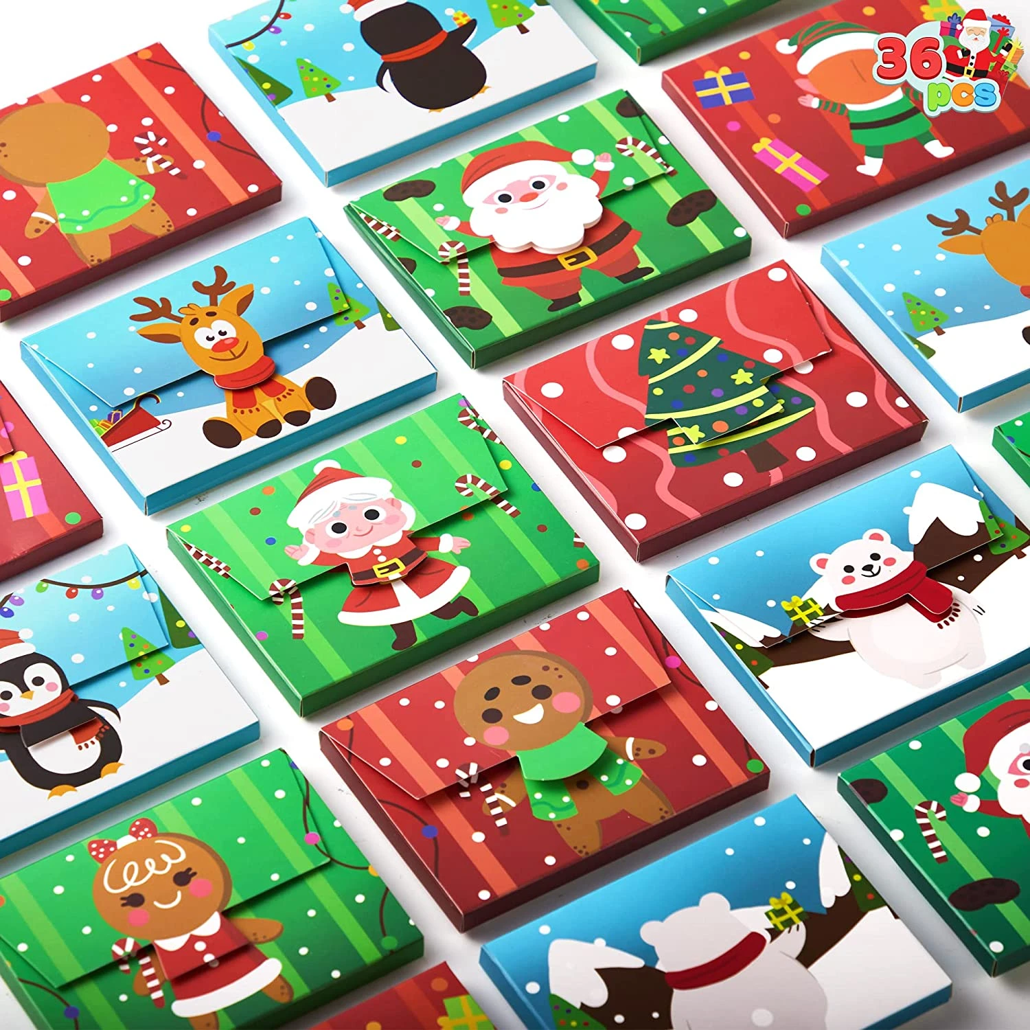 Cartoon Design Christmas Gift Box With Magic Sticker, 36 PCs 4 Cartoon Design Christmas Gift Box With Magic Sticker, 36 PCs - Image 2