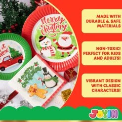 96Pcs Christmas Paper Plates And Napkins Set 15 96Pcs Christmas Paper Plates And Napkins Set -Xmas Supplies Shop 81T079i9YZL. AC SL1500