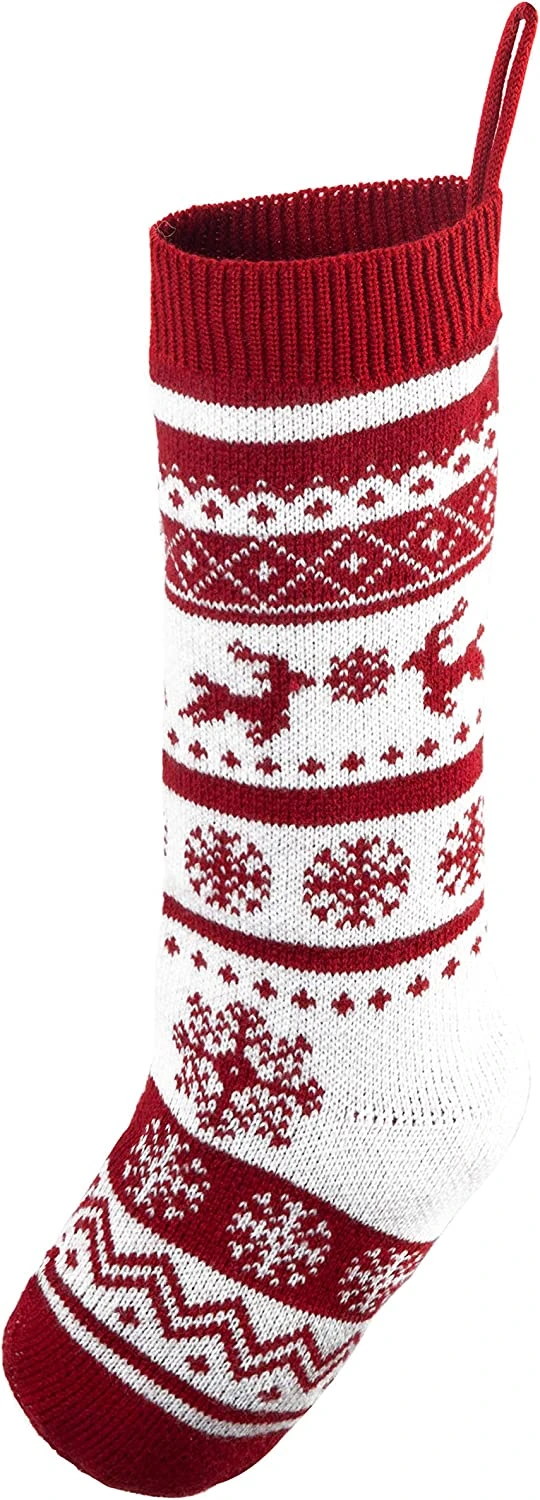 18" Knit Christmas Stockings, 6 Pack 8 18" Knit Christmas Stockings, 6 Pack - Image 6