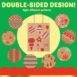 Christmas Kraft Bags In 8 Designs, 48 Pcs 13 Christmas Kraft Bags In 8 Designs, 48 Pcs -Xmas Supplies Shop 81 3lswoZlL. AC SL1500