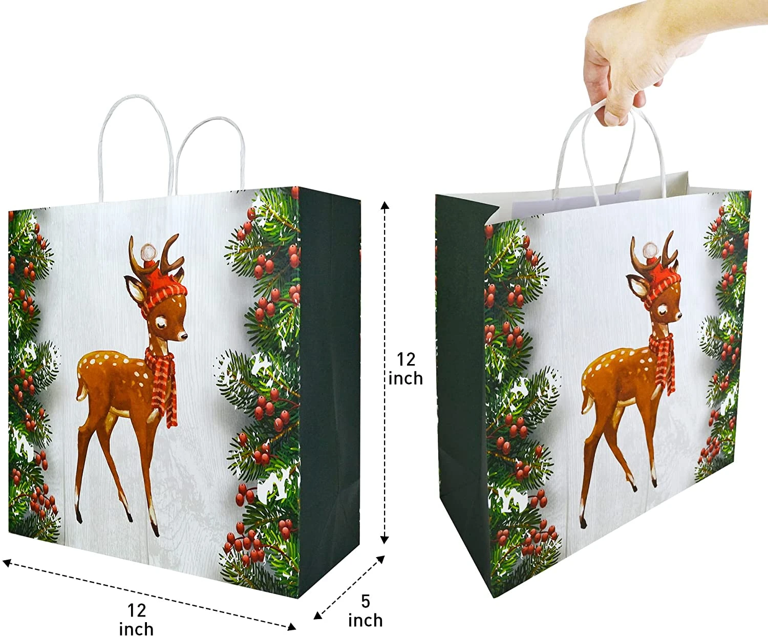 Christmas Themed Shopping Bags, 36 Pcs 7 Christmas Themed Shopping Bags, 36 Pcs - Image 5