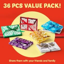 Christmas Gift Foil Wrapped Envelope Card Boxes 12 Christmas Gift Foil Wrapped Envelope Card Boxes -Xmas Supplies Shop 81b3 J75YBL. AC SL1500