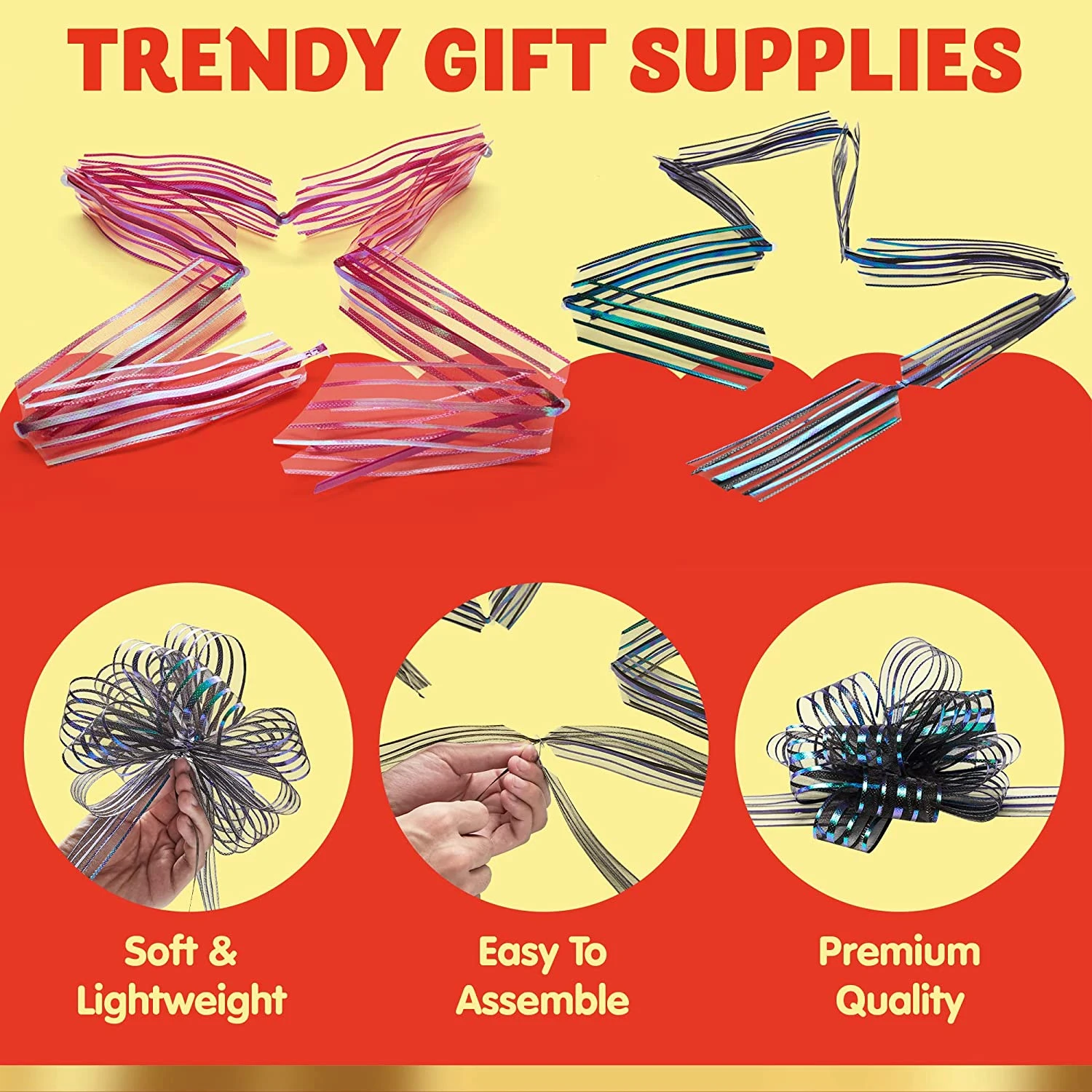 36Pcs Pull Bow Christmas 4.7 In 5 36Pcs Pull Bow Christmas 4.7 In - Image 3