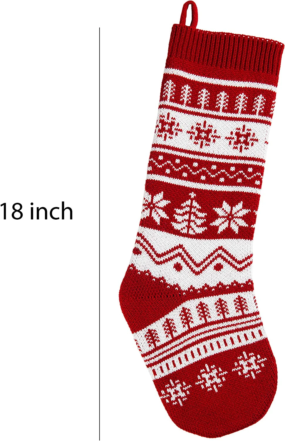 18" Knit Christmas Stockings, 6 Pack 4 18" Knit Christmas Stockings, 6 Pack - Image 2