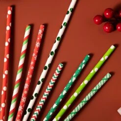 200Pcs Paper Straws Christmas -Xmas Supplies Shop 81evKaC5y7L. AC SL1500