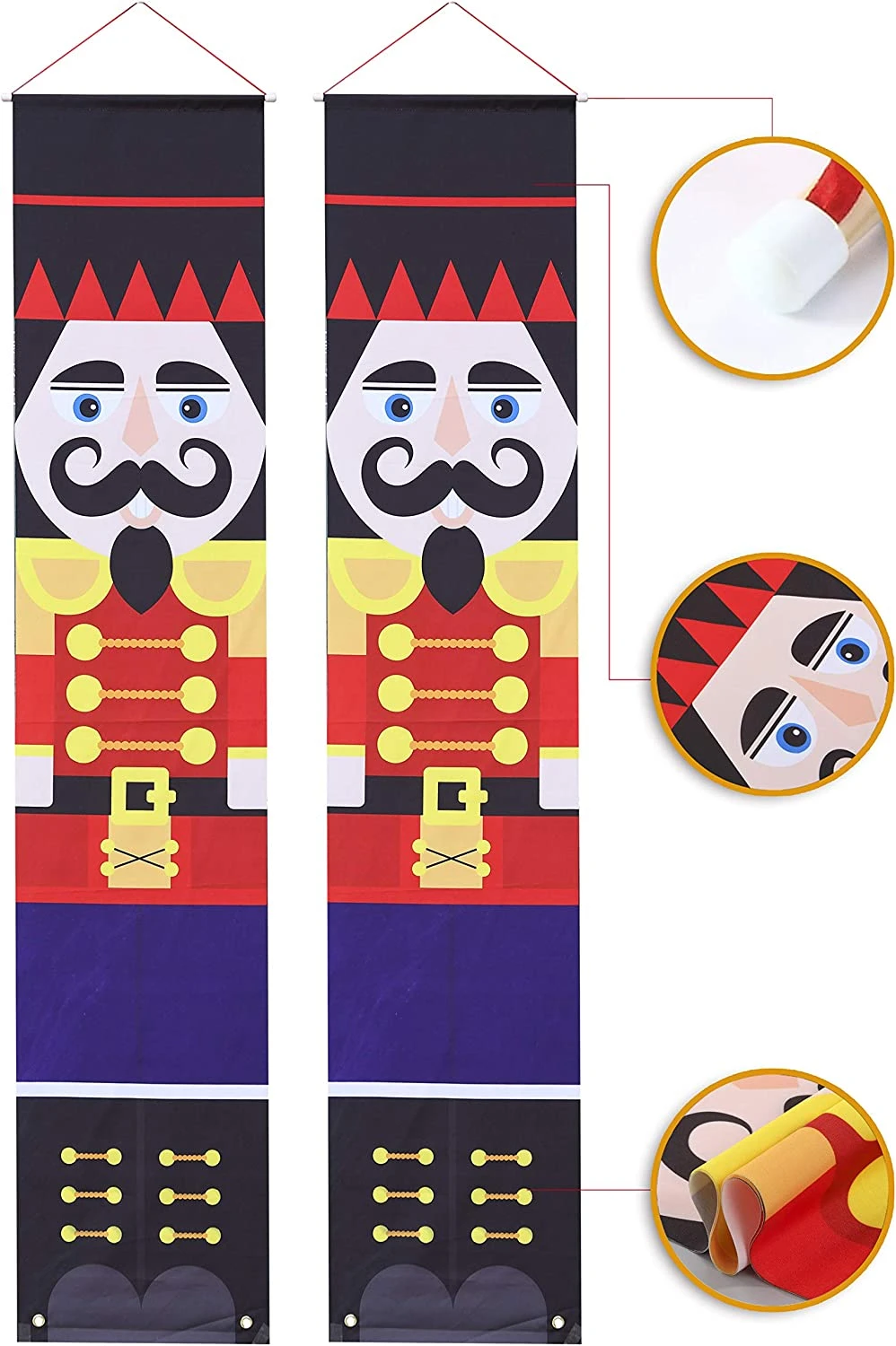 Christmas Nutcracker Hanging Door Banner 4 Christmas Nutcracker Hanging Door Banner - Image 2