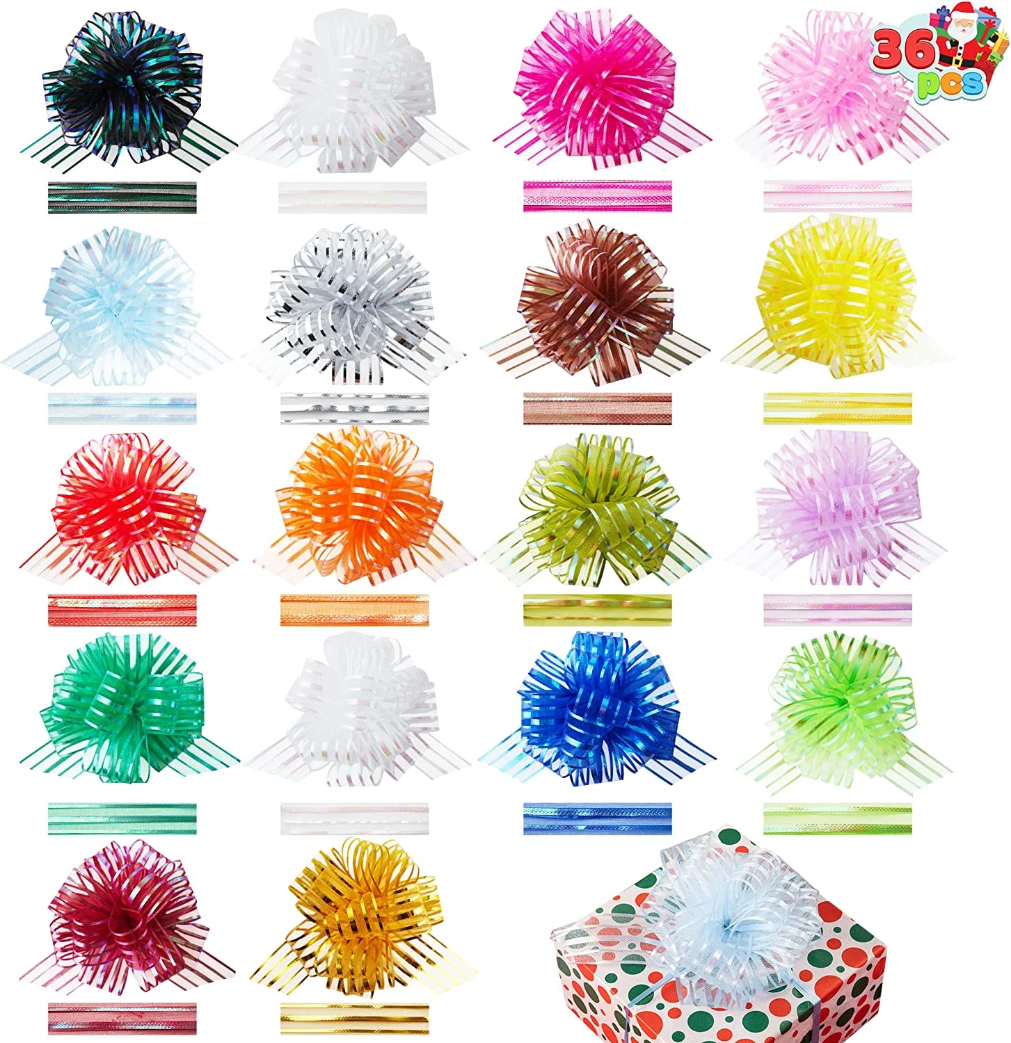 36Pcs Pull Bow Christmas 4.7 In 3 36Pcs Pull Bow Christmas 4.7 In