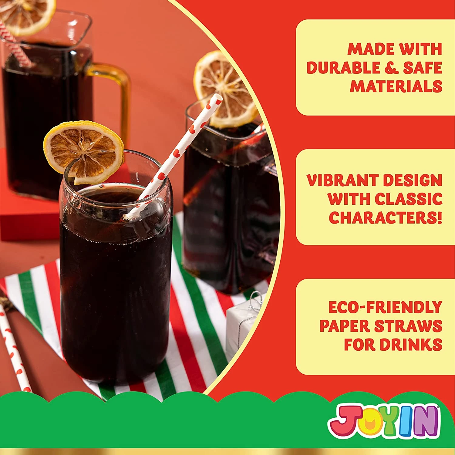 200Pcs Christmas Red Paper Straws 7 200Pcs Christmas Red Paper Straws - Image 5