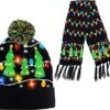 2 Piece Christmas Tree Lit-up Beanie And Scarf -Xmas Supplies Shop 81jmtDvUldL. AC UX569