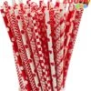 200Pcs Christmas Red Paper Straws -Xmas Supplies Shop 81k 8bcFSvL. AC SL1500