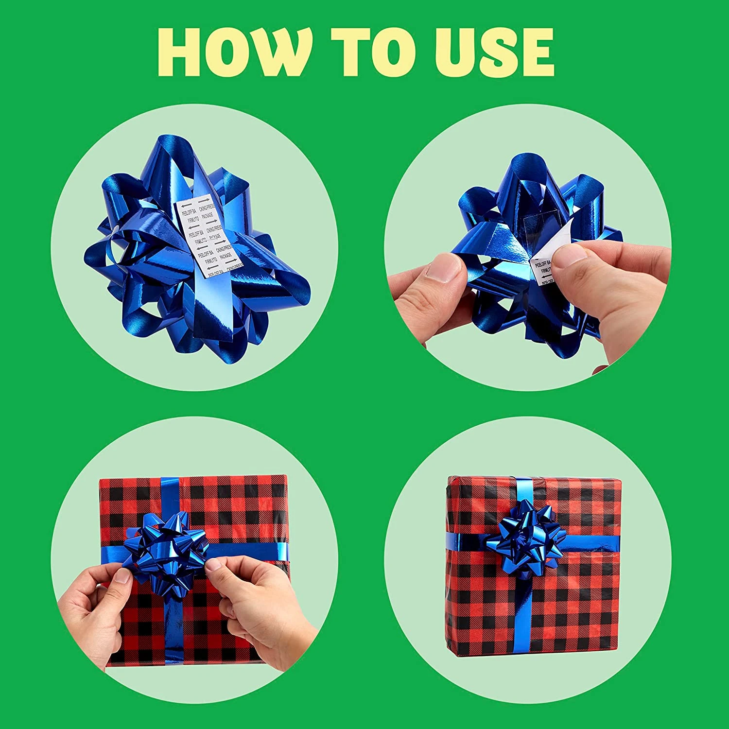 42Pcs Christmas Gift Bow Assortment, Gold Silver Green Teal And Babyblue 7 42Pcs Christmas Gift Bow Assortment, Gold Silver Green Teal And Babyblue - Image 5