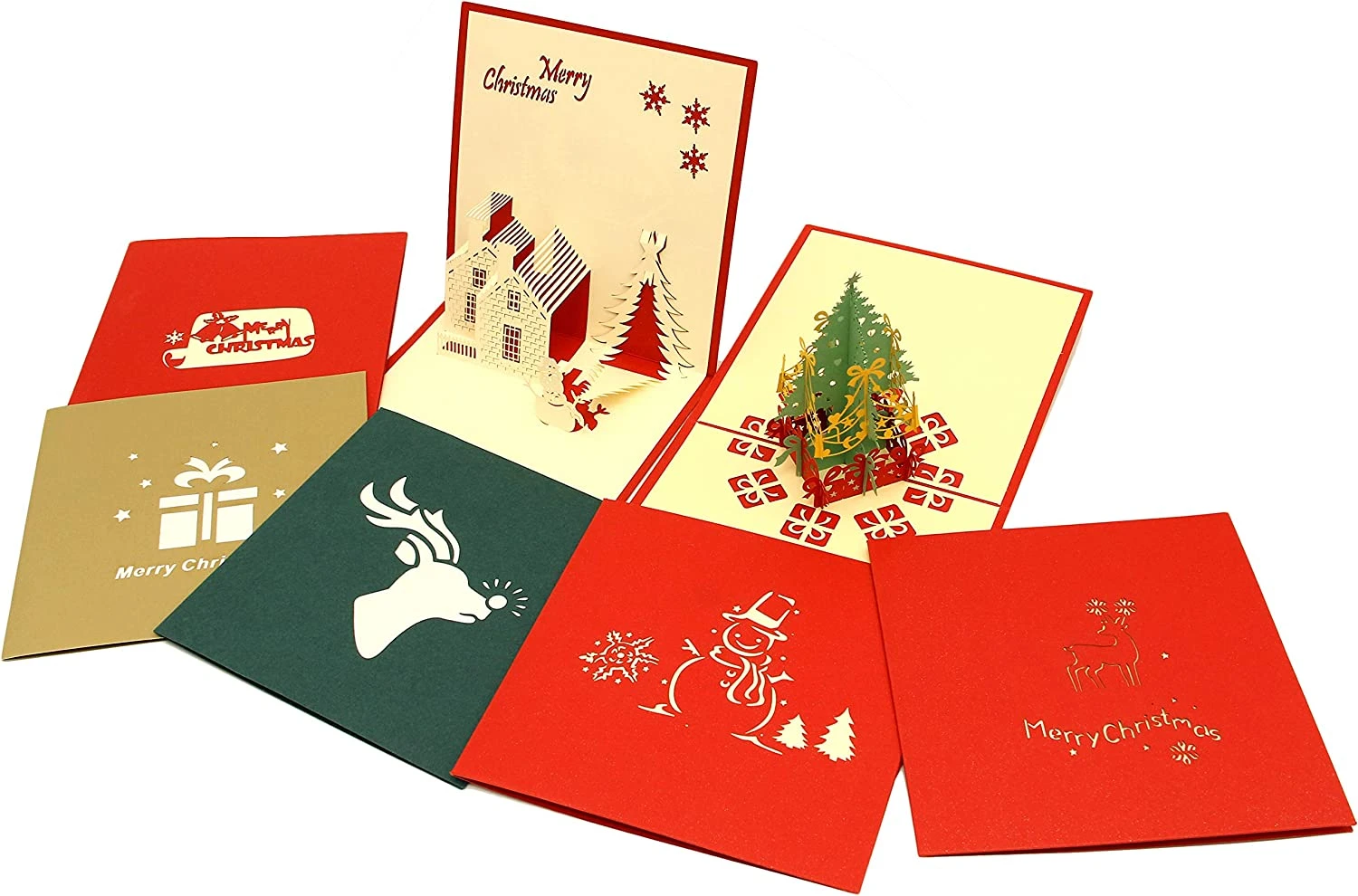 Push Bubble 3d Christmas Greeting Cards, 7 Pcs 4 Push Bubble 3d Christmas Greeting Cards, 7 Pcs - Image 2