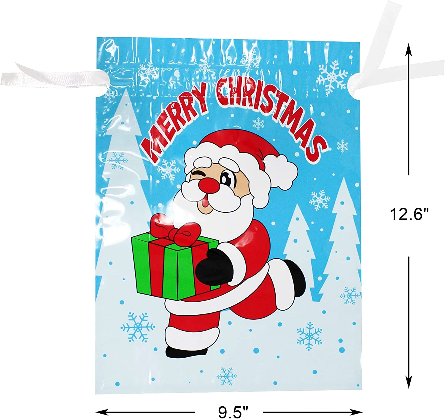 Christmas Drawstring Goodie Gift Bags, 36 Pcs 9 Christmas Drawstring Goodie Gift Bags, 36 Pcs - Image 7