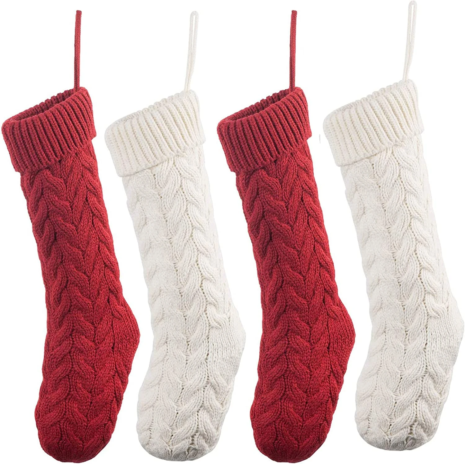 18in Knit Christmas Stockings 3 18in Knit Christmas Stockings