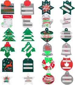 Foil Christmas Gift Tags With Strings