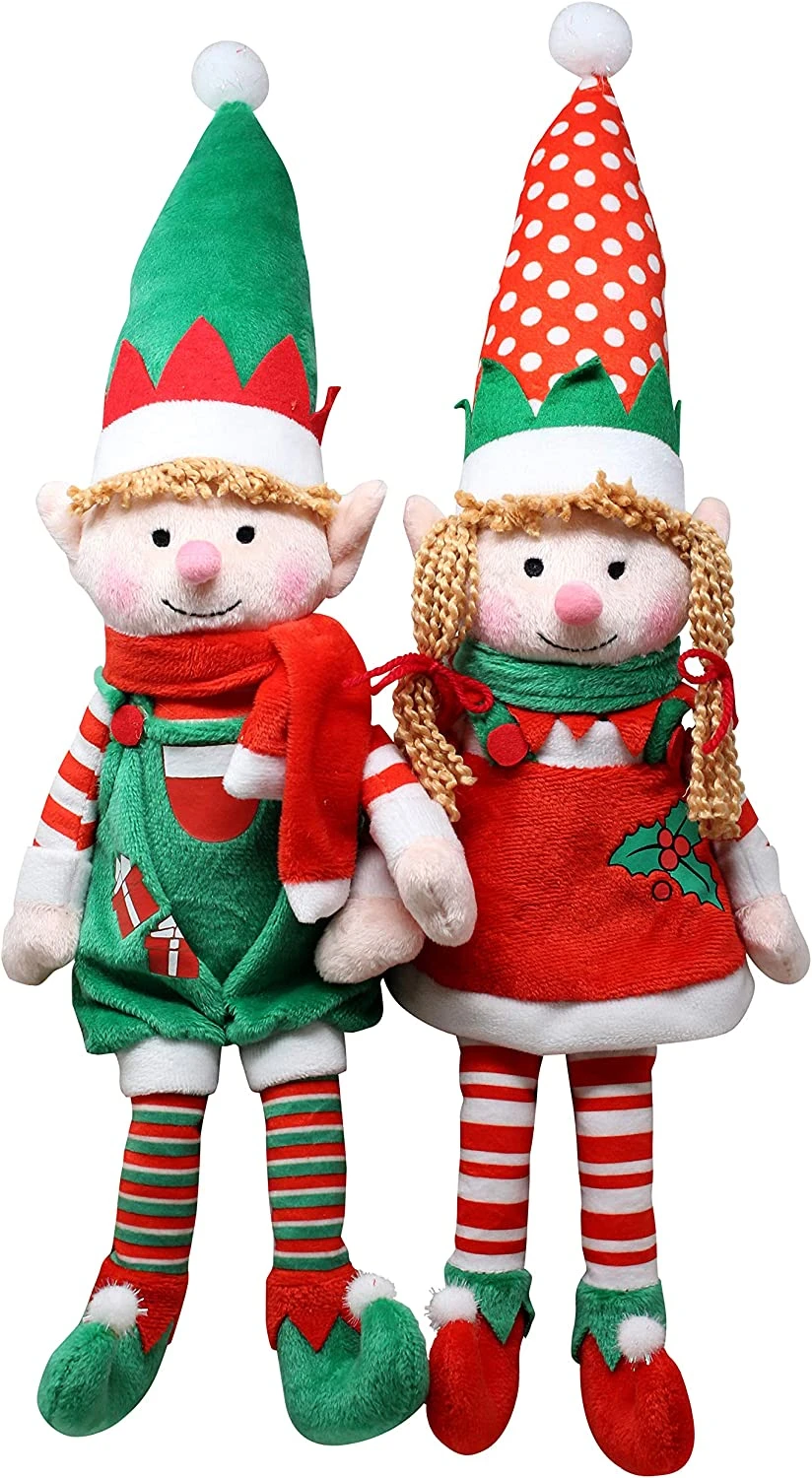 Elf Plush Christmas Stuffed Toys, 2 Pack 5 Elf Plush Christmas Stuffed Toys, 2 Pack - Image 3