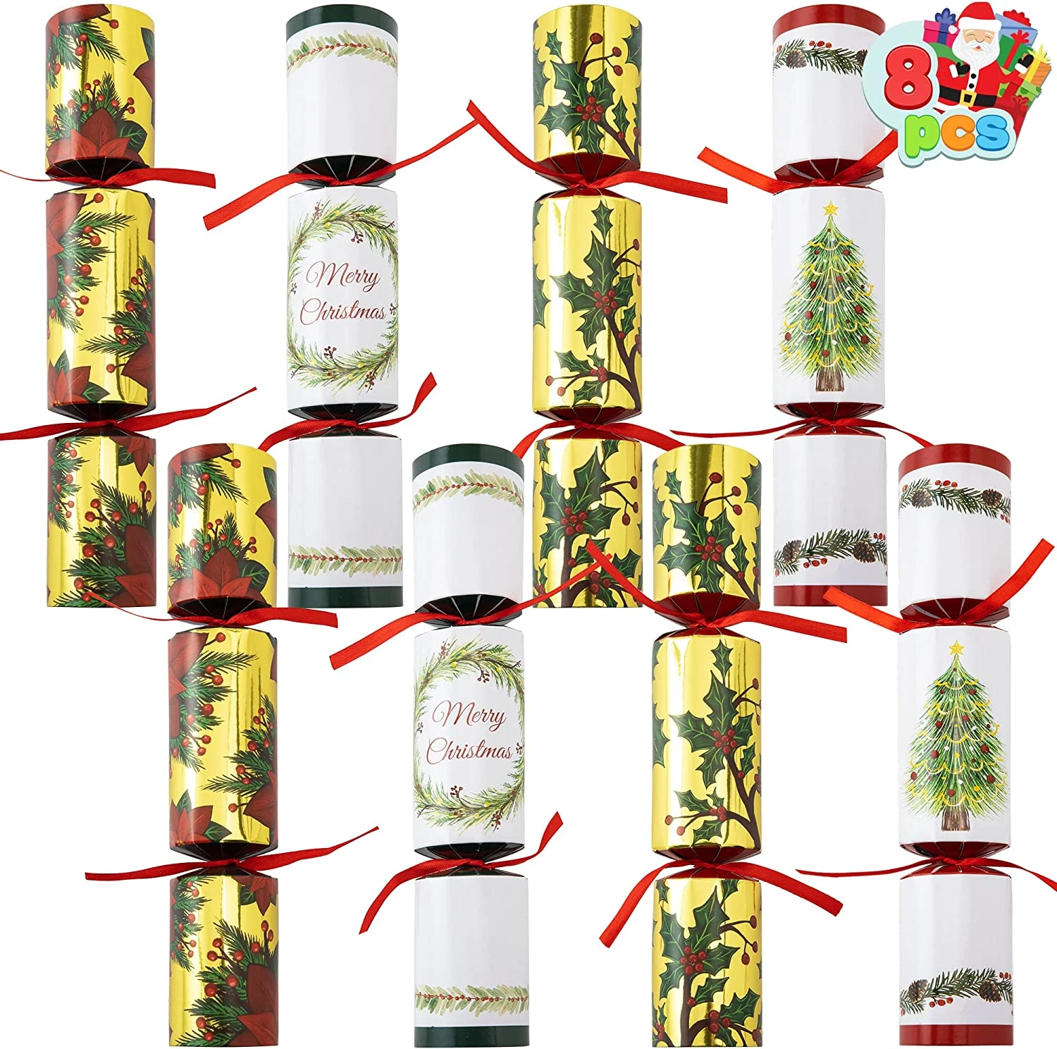 8Pcs Christmas Deluxe Cracker Set 3 8Pcs Christmas Deluxe Cracker Set