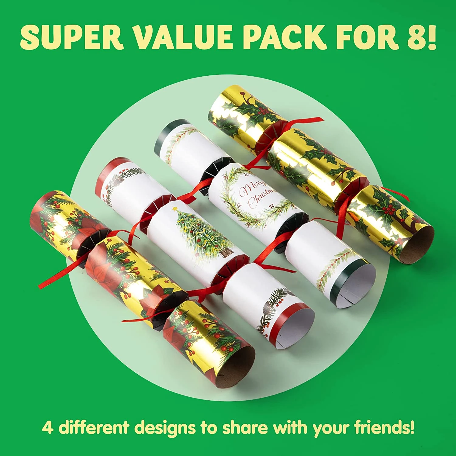8Pcs Christmas Deluxe Cracker Set 4 8Pcs Christmas Deluxe Cracker Set - Image 2