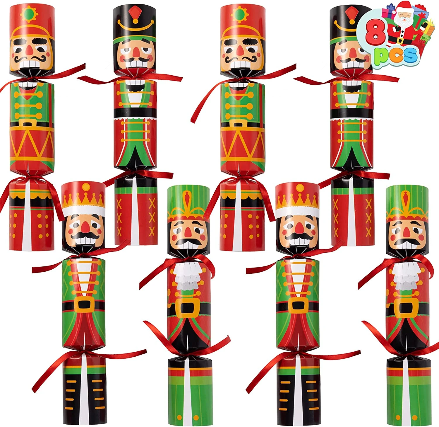 8Pcs Nutcracker Style Christmas Cracker Set 3 8Pcs Nutcracker Style Christmas Cracker Set