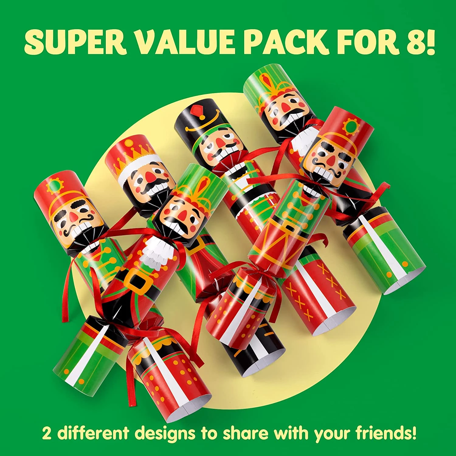 8Pcs Nutcracker Style Christmas Cracker Set 5 8Pcs Nutcracker Style Christmas Cracker Set - Image 3