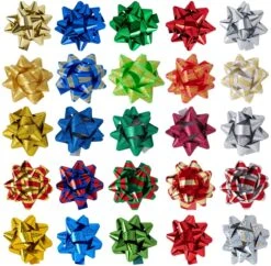 3 Inch Christmas Gift Bows, 75 Pcs
