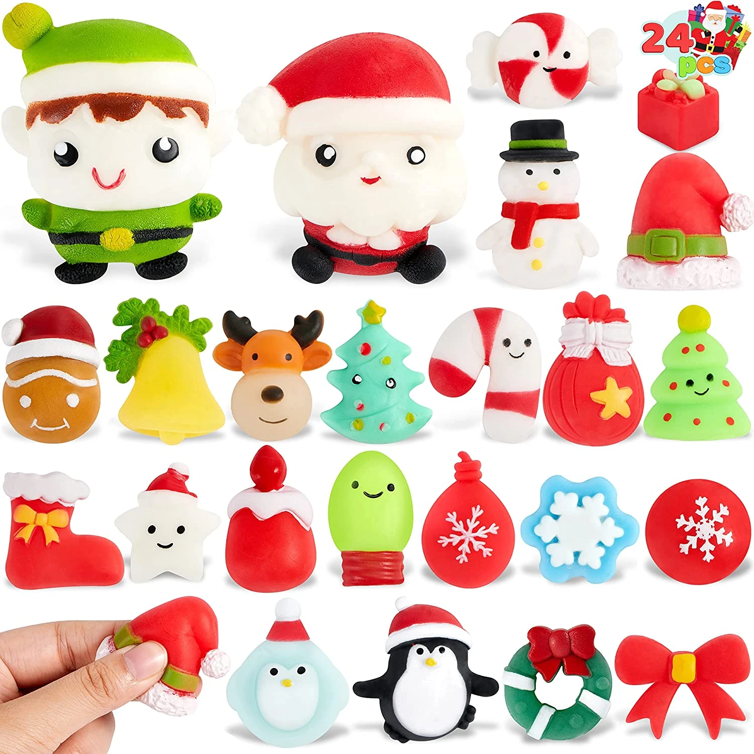 24Pcs Christmas Themed Mochi Squishy 3 24Pcs Christmas Themed Mochi Squishy