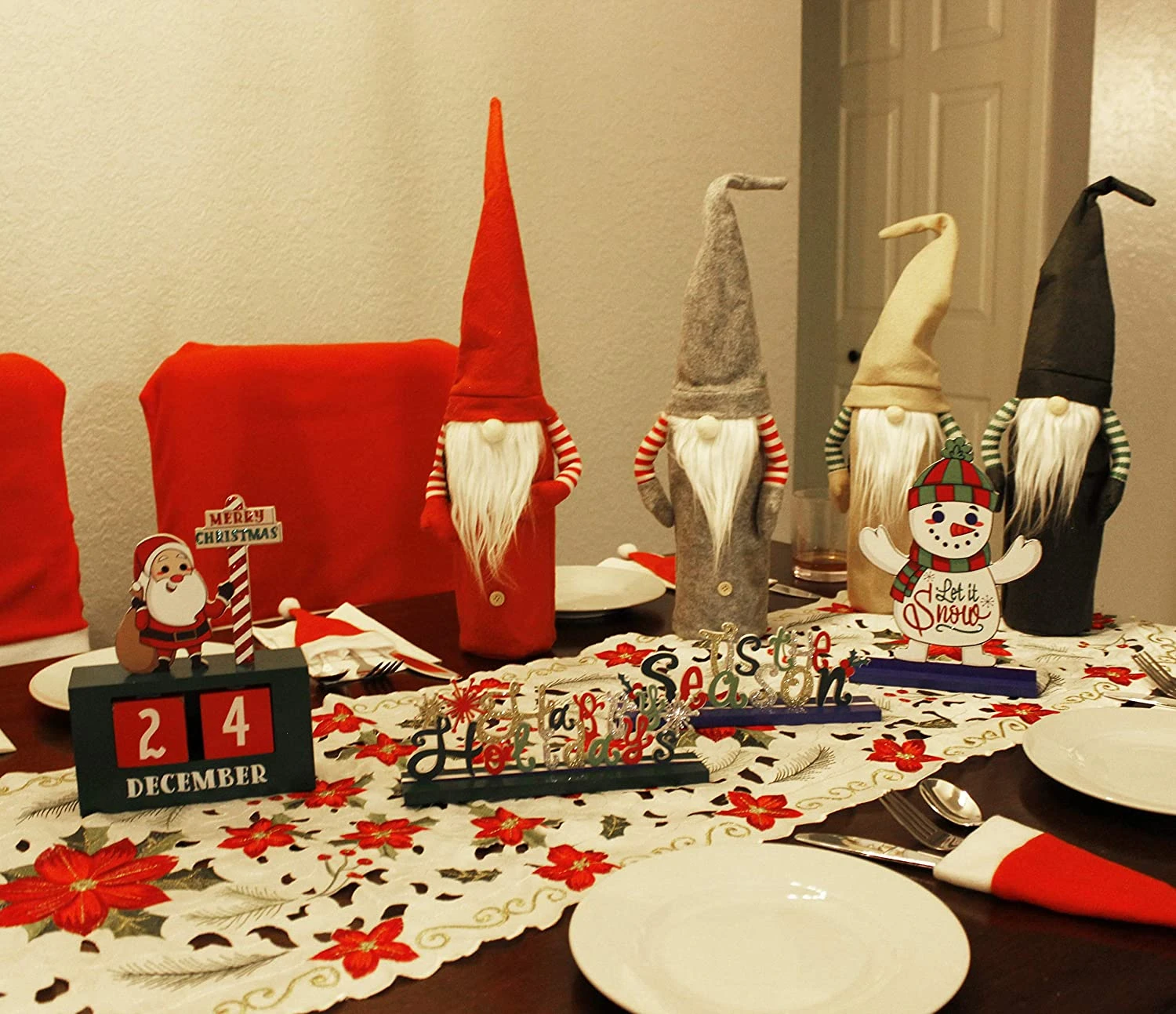 Wooden Christmas Tabletop Centerpiece Decor 8 Wooden Christmas Tabletop Centerpiece Decor - Image 6