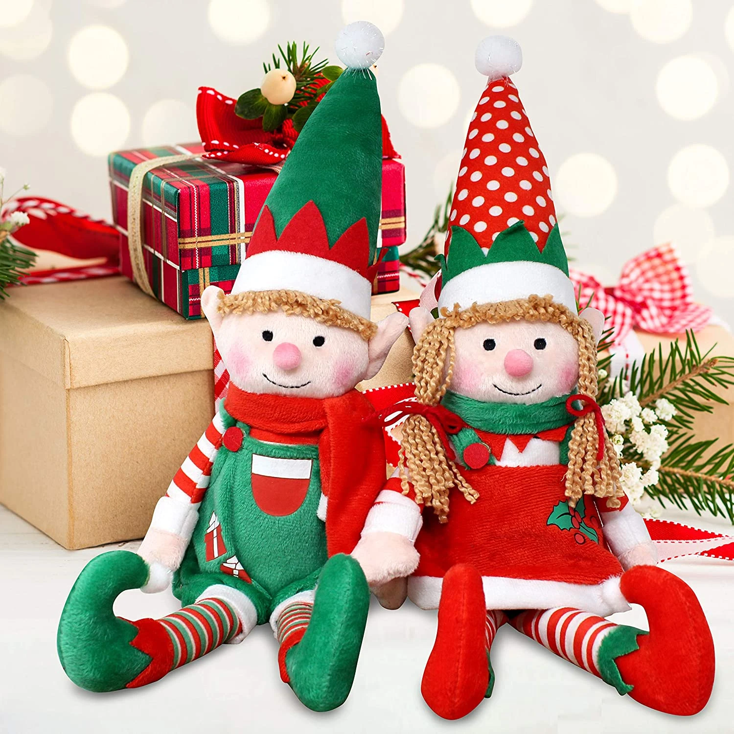 Elf Plush Christmas Stuffed Toys, 2 Pack 8 Elf Plush Christmas Stuffed Toys, 2 Pack - Image 6