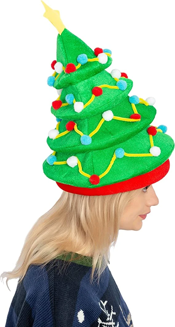 Plush Christmas Tree Hat 6 Plush Christmas Tree Hat - Image 4