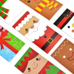 42 Pcs Simple Cartoon Christmas Holiday Greeting Cards -Xmas Supplies Shop 913VsaAoQ9L. AC SL1500