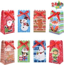 Christmas Treat Bags With Large Sticking Tag, 24pcs 10 Christmas Treat Bags With Large Sticking Tag, 24pcs -Xmas Supplies Shop 914CljToHBL. AC SL1500 1