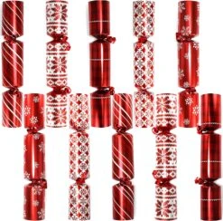 Christmas Party Table Favors (Red Deluxe), 10 Pack