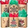 Christmas Kraft Paper Gift Bags With Large Characters -Xmas Supplies Shop 918azztEJzL. AC SL1500