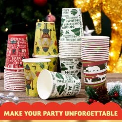 Christmas Disposable Cup Holiday Supplies -Xmas Supplies Shop 919u7ugRWSL. AC SL1500