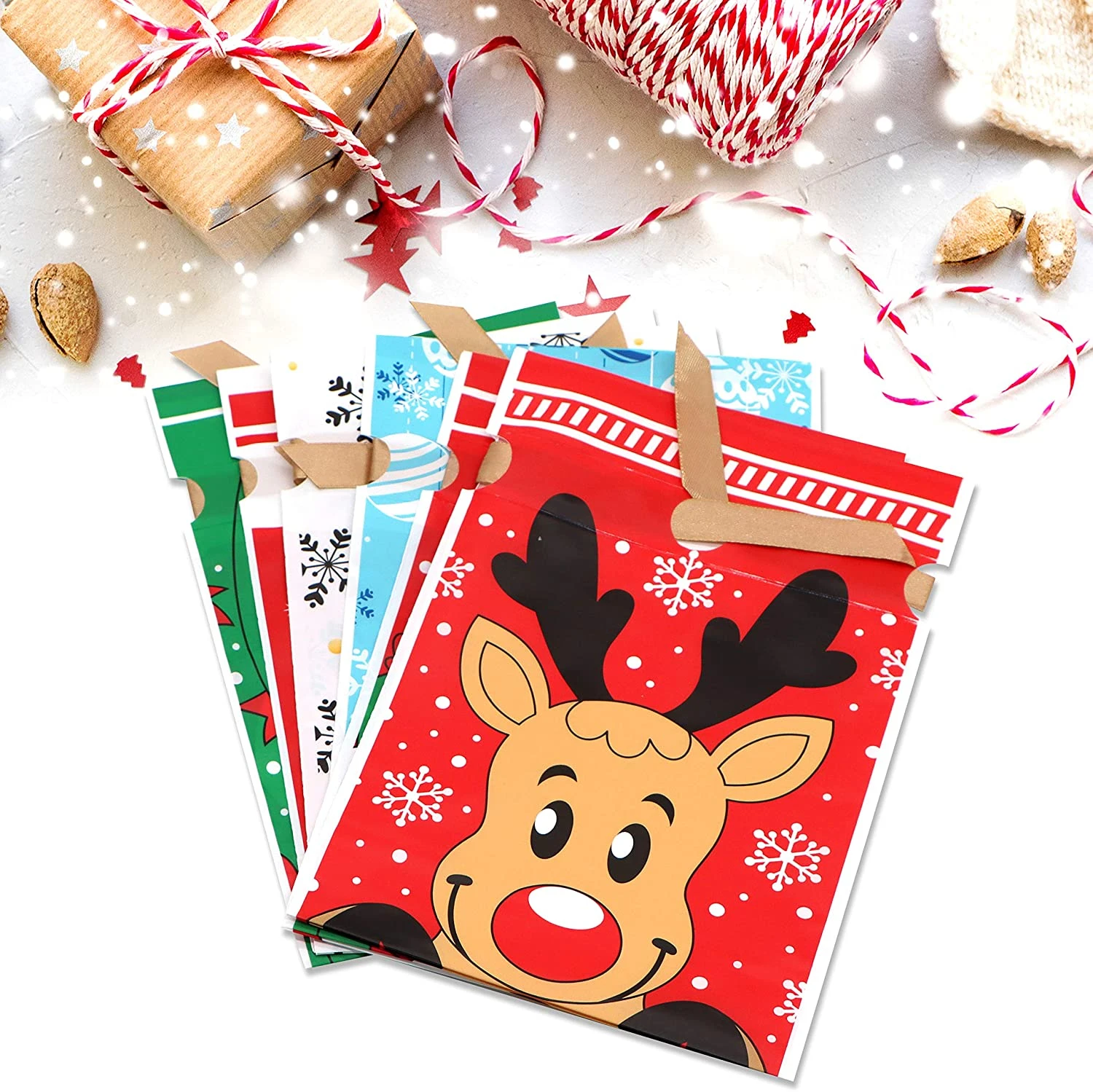 Christmas X-Large Candy Bags, 60 Pcs 6 Christmas X-Large Candy Bags, 60 Pcs - Image 4