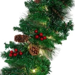 9ft 10" Pre Lit Christmas Garland 10 9ft 10" Pre Lit Christmas Garland -Xmas Supplies Shop 91D1HsMs0kL. AC SL1500