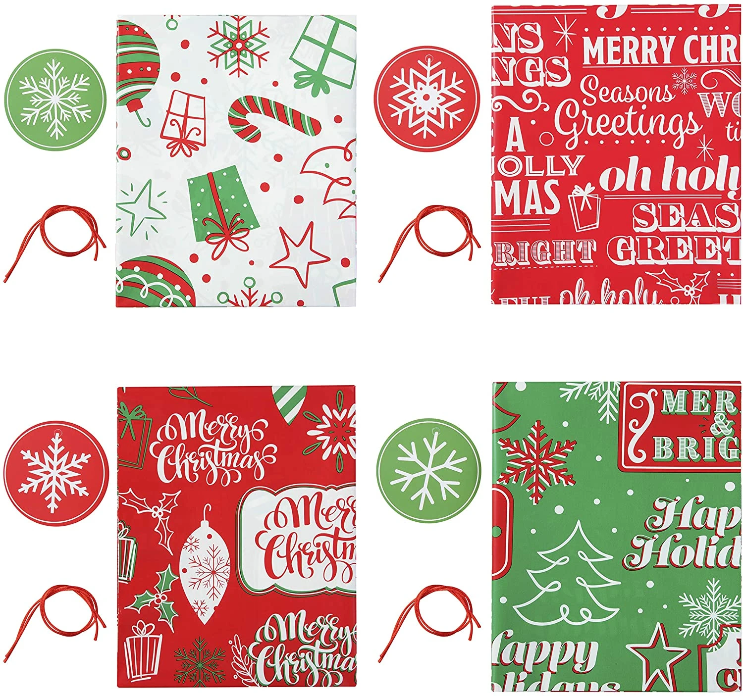 Jumbo Christmas Gift Bags, 8 Pcs 8 Jumbo Christmas Gift Bags, 8 Pcs - Image 6