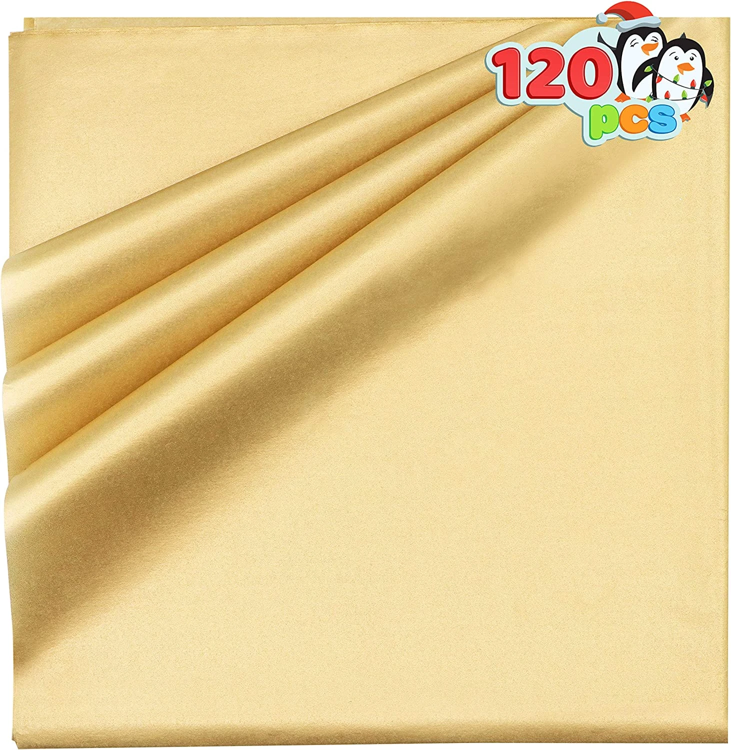 Christmas Metallic Gold Tissue Paper Assortment 4 Christmas Metallic Gold Tissue Paper Assortment - Image 2