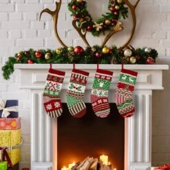 Large Size Rustic Cable Knit Christmas Stockings 17 Large Size Rustic Cable Knit Christmas Stockings -Xmas Supplies Shop 91RKaI jt6L. AC SL1500
