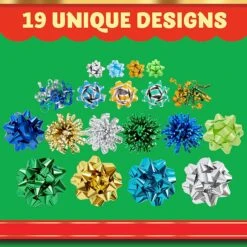 42Pcs Christmas Gift Bow Assortment, Gold Silver Green Teal And Babyblue 12 42Pcs Christmas Gift Bow Assortment, Gold Silver Green Teal And Babyblue -Xmas Supplies Shop 91RspFF6mKL. AC SL1500