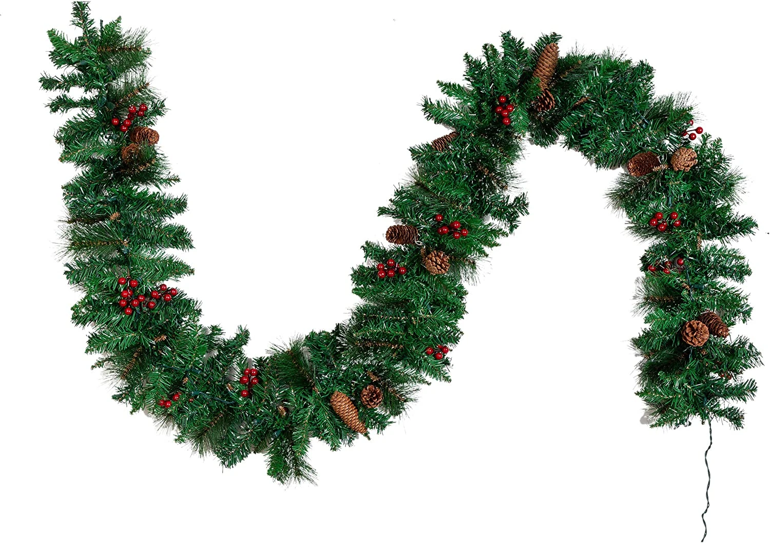 9ft 10" Pre Lit Christmas Garland 4 9ft 10" Pre Lit Christmas Garland - Image 2
