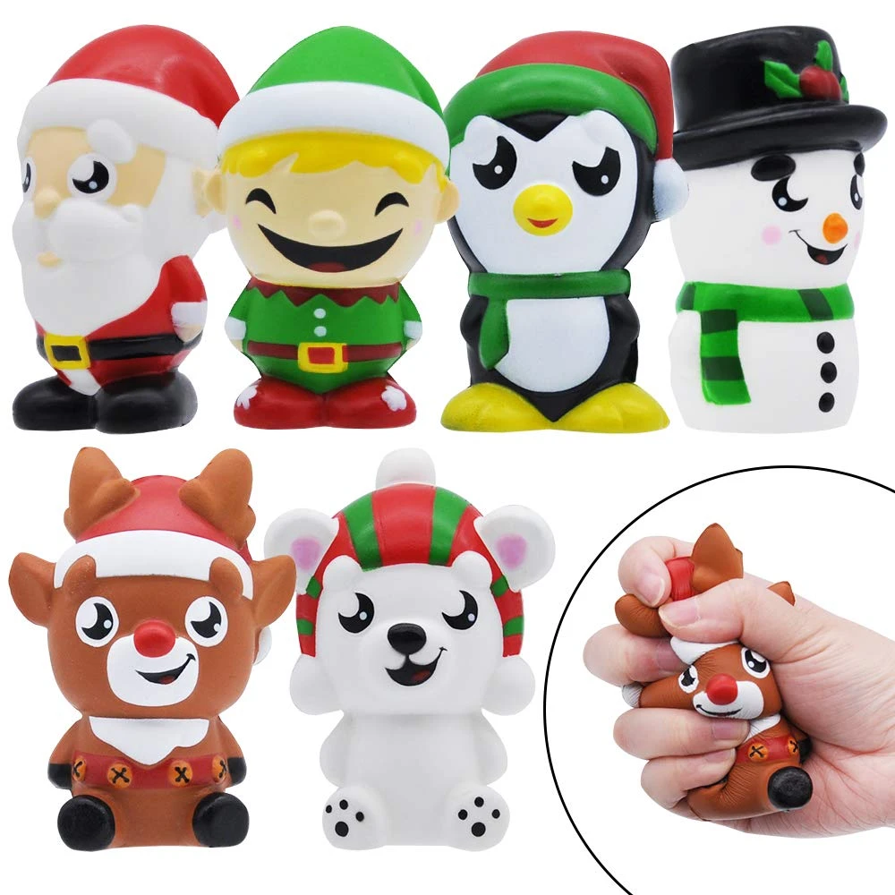 6 Piece Christmas Squishy Toy 3 6 Piece Christmas Squishy Toy