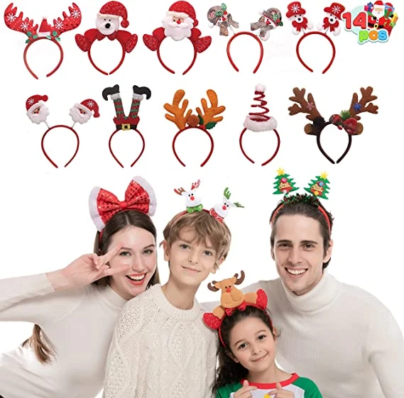 Christmas Headbands, 14 Pcs 4 Christmas Headbands, 14 Pcs - Image 2