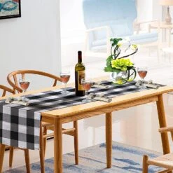 Christmas Table Runner Buffalo Check Classic 14x108in??Black & White??¡ìo? 14 Christmas Table Runner Buffalo Check Classic 14x108in??Black & White??¡ìo? -Xmas Supplies Shop 91dJ bfeGxL. AC SL1500
