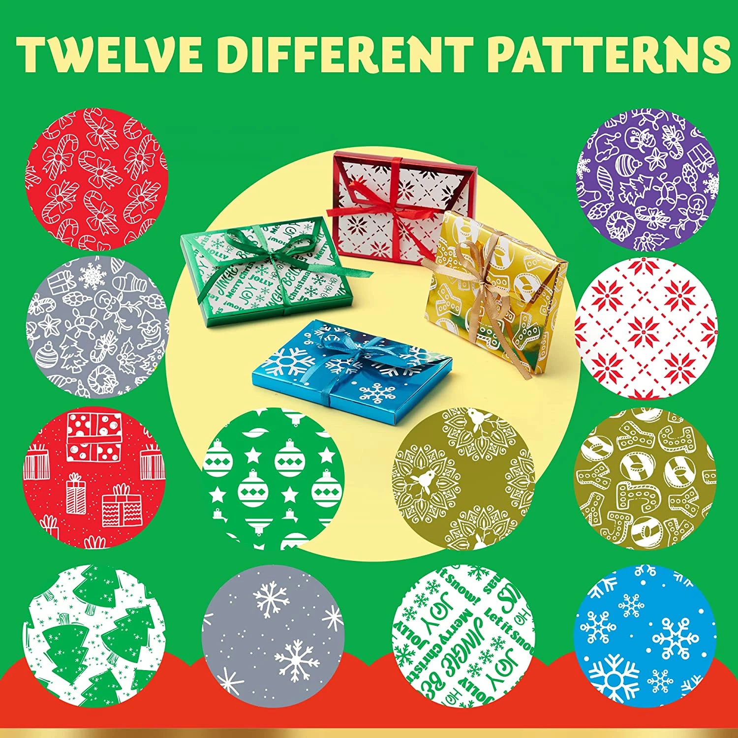 Christmas Gift Foil Wrapped Envelope Card Boxes 6 Christmas Gift Foil Wrapped Envelope Card Boxes - Image 4